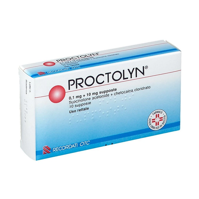 Proctolyn 10 Supp 0,1 Mg + 10 Mg