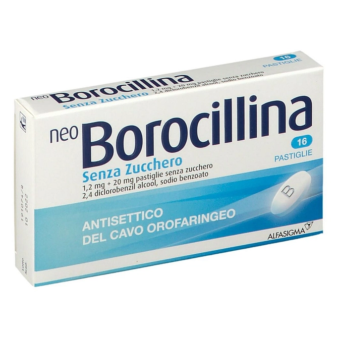 Neoborocillina 16 Pastiglie 1,2 Mg + 20 Mg Senza Zucchero