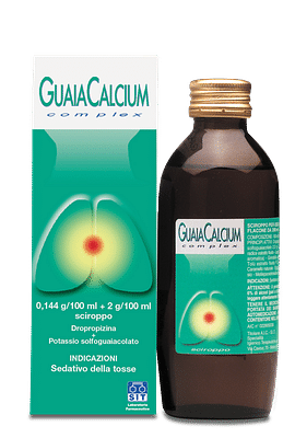 GUAIACALCIUM COMPLEX sciroppo 200 ml 0,144 g/100 ml + 2 g/100 ml