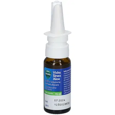 VICKS SINEX ALOE soluzione nebulizzante 15 ml 0,05% VICKS SINEX ALOE soluzione nebulizzante 15 ml 0,05%
