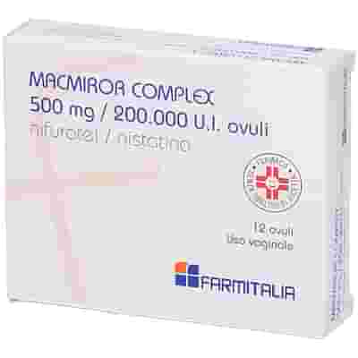 MACMIROR COMPLEX 12 ovuli vaginali 500 mg + 200.000 UI