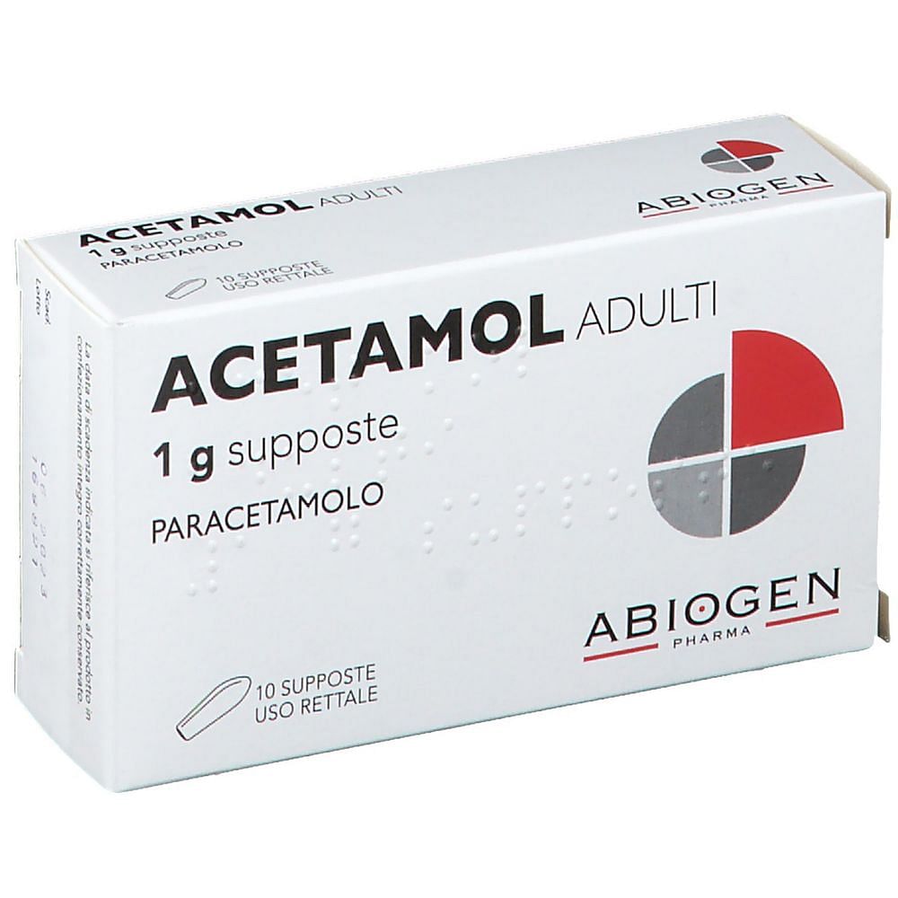 Acetamol Ad 10 Suppositori 1 G