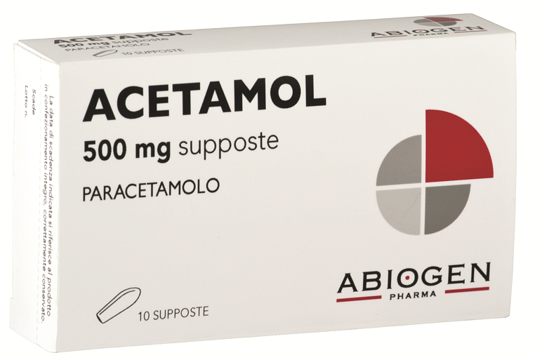 Acetamol 10 Supposte 500 Mg