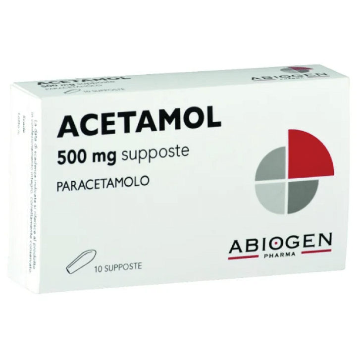 Acetamol 10 Supposte 500 Mg