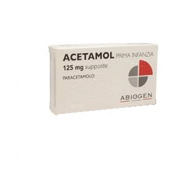 Acetamol Prima Infanzia 10 Supp 125 Mg