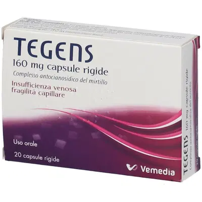 TEGENS 20 capsule 160 mg TEGENS 20 capsule 160 mg