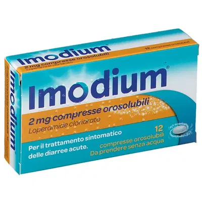 IMODIUM IMODIUM 12 compresse orosolubili 2 mg IMODIUM IMODIUM 12 compresse orosolubili 2 mg