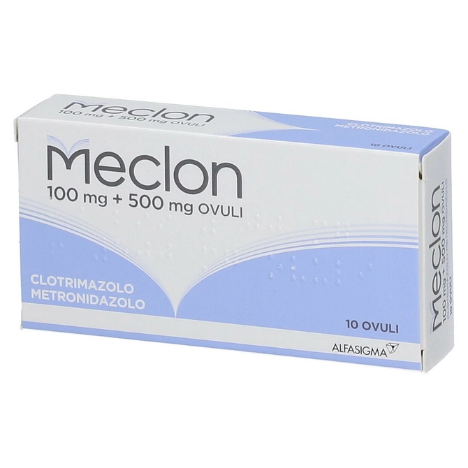 Meclon 10 Ovuli Vag 100 Mg + 500 Mg