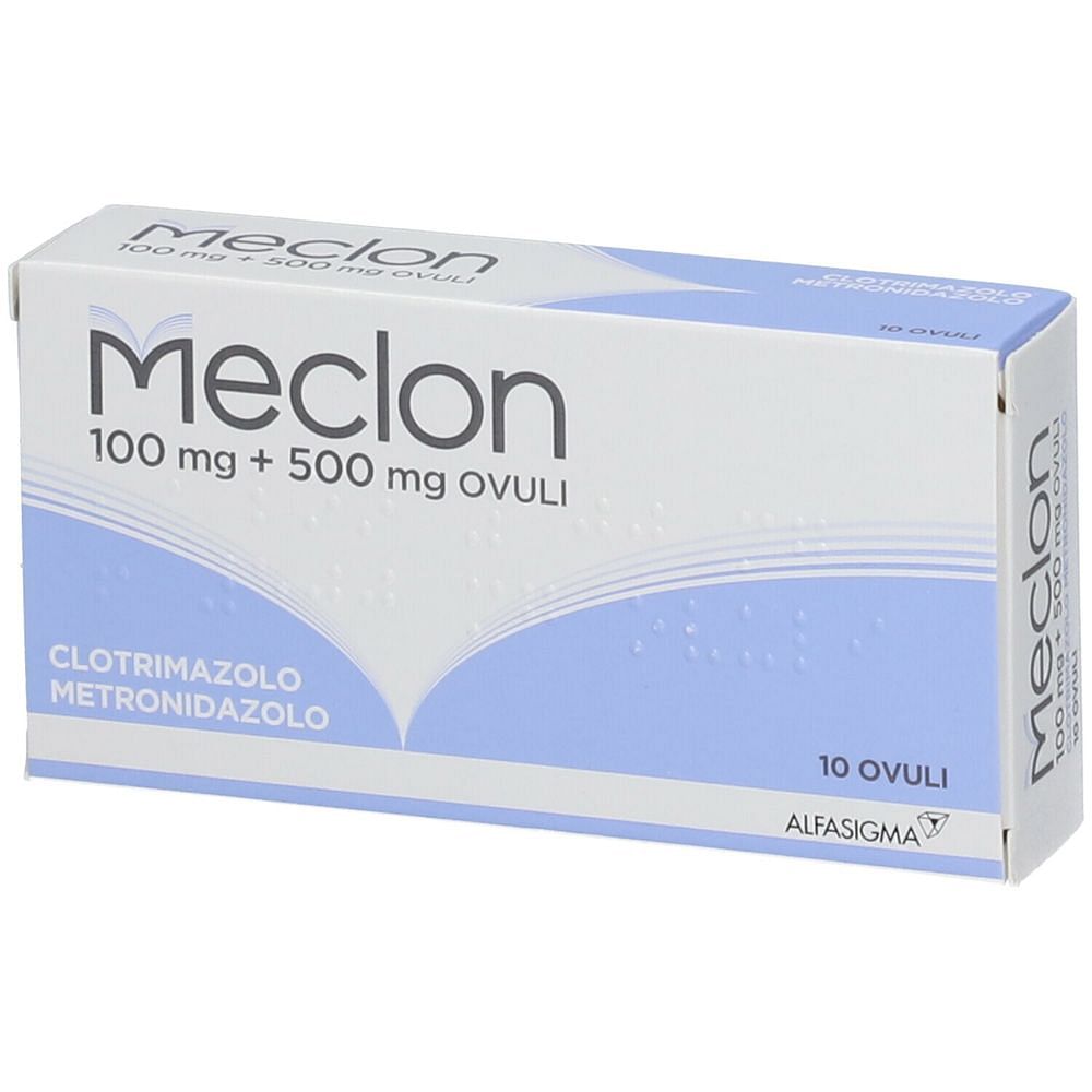 Meclon 10 Ovuli Vaginali 100 Mg + 500 Mg