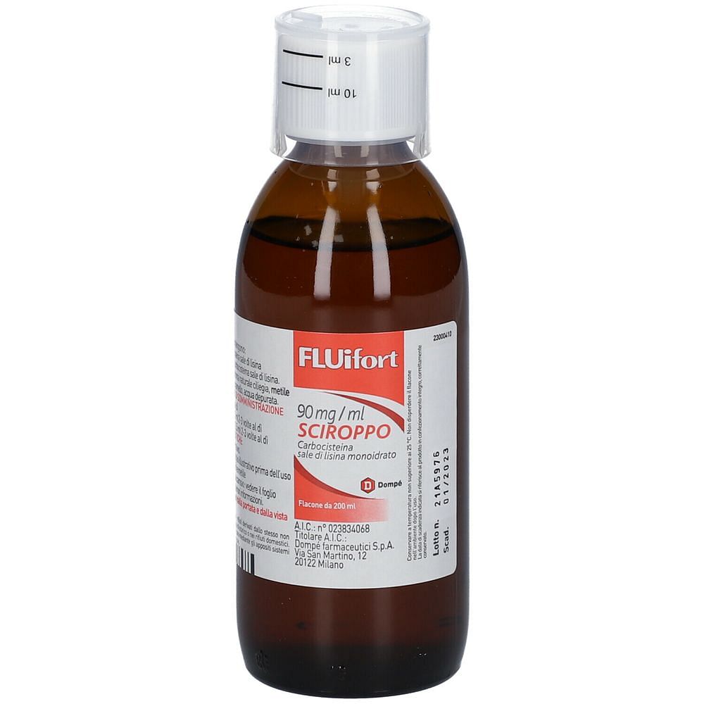 Fluifort Sciroppo 200 Ml 9% Con Misurino