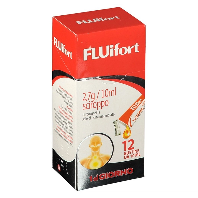 Fluifort Sciroppo 12 Bustine 2,7 G/10 Ml