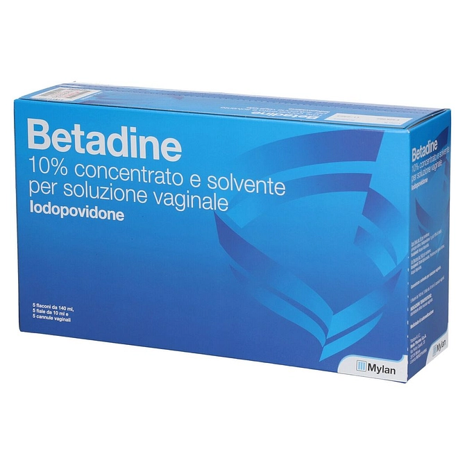 Betadine Soluz Vag 5 Flaconi + 5 Fiale 10 Ml 10% + 5 Cannule