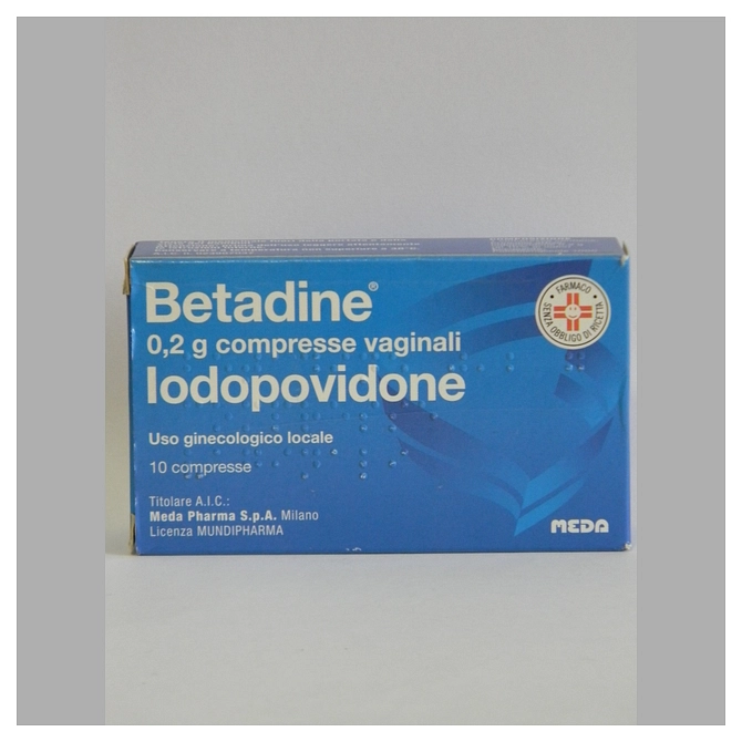 Betadine 10 Cpr Vag 200 Mg