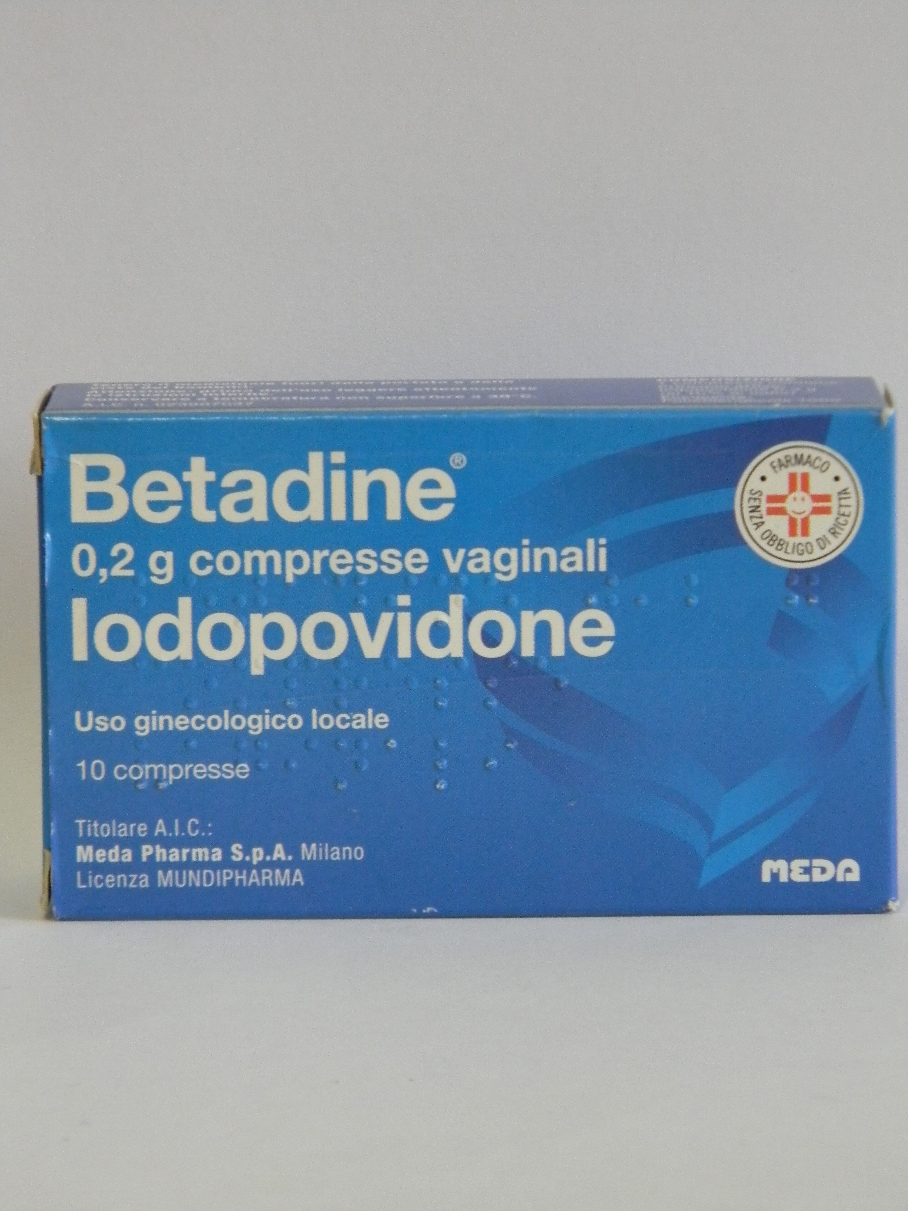 Betadine 10 Compresse Vaginali 200 Mg