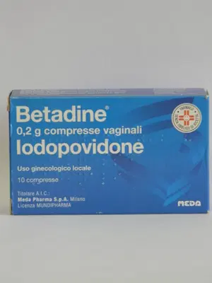 BETADINE 10 compresse vaginali 200 mg BETADINE 10 compresse vaginali 200 mg