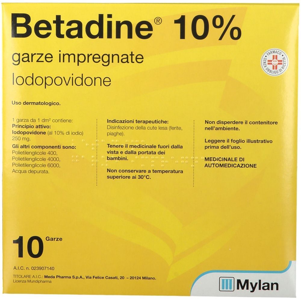 Betadine*10 Garze Impregn 10X10