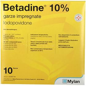 Betadine*10 Garze Impregn 10x10