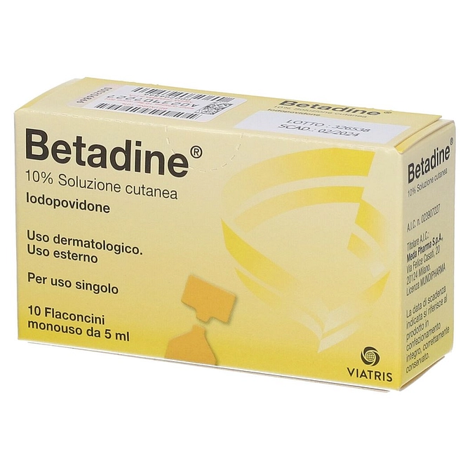 Betadine*Sol Cut 10 Fl 5 Ml 10%