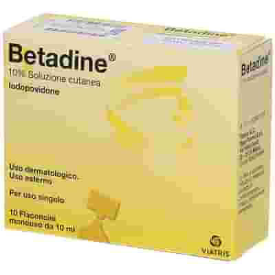 BETADINE soluzione cutanea 10 flaconcini 10 ml 10%