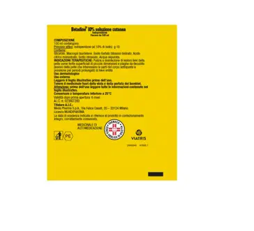 BETADINE soluzione cutanea 1 flacone 500 ml 10% BETADINE soluzione cutanea 1 flacone 500 ml 10%