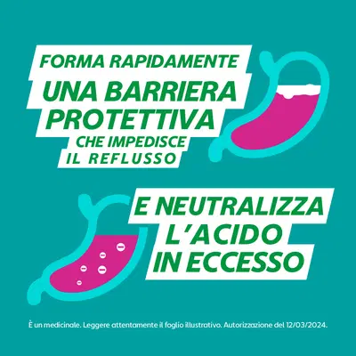 GAVISCON sospensione orale 500 mg + 267 mg/10 ml 200 ml menta GAVISCON sospensione orale 500 mg + 267 mg/10 ml 200 ml menta