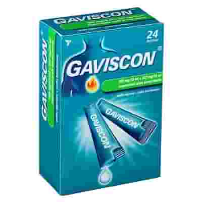 GAVISCON 24 bustine sospensione orale 500 mg/10 ml + 267 mg/10 ml