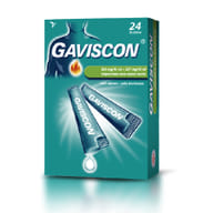 GAVISCON 24 BUSTINE contro sintomi del reflusso gastroesofageo, bruciore e acidità di stomaco