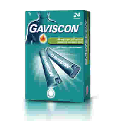 GAVISCON 24 BUSTINE contro sintomi del reflusso gastroesofageo, bruciore e acidità di stomaco