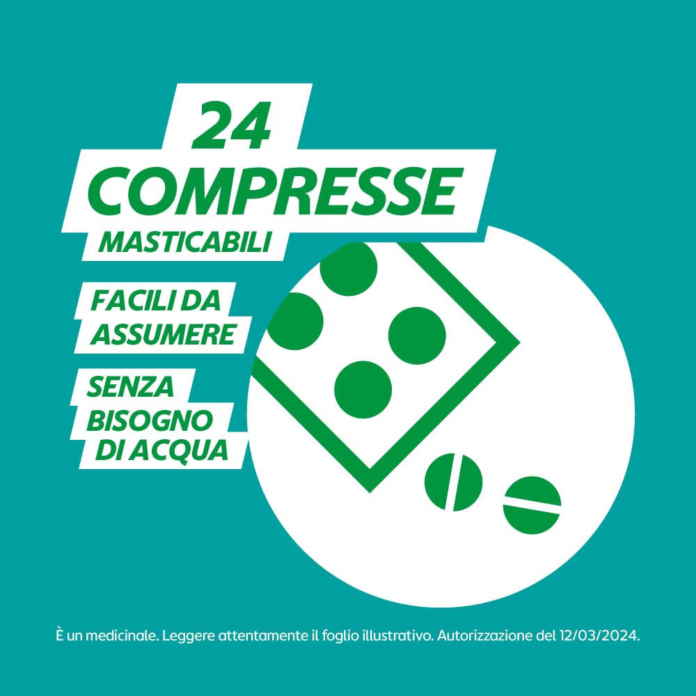 GAVISCON 24 compresse masticabili 250 mg + 133,5 mg menta