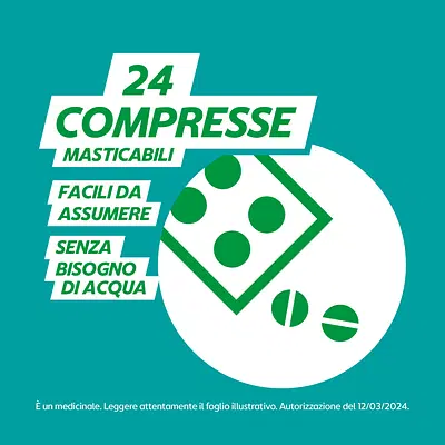 GAVISCON 24 compresse masticabili 250 mg + 133,5 mg menta GAVISCON 24 compresse masticabili 250 mg + 133,5 mg menta