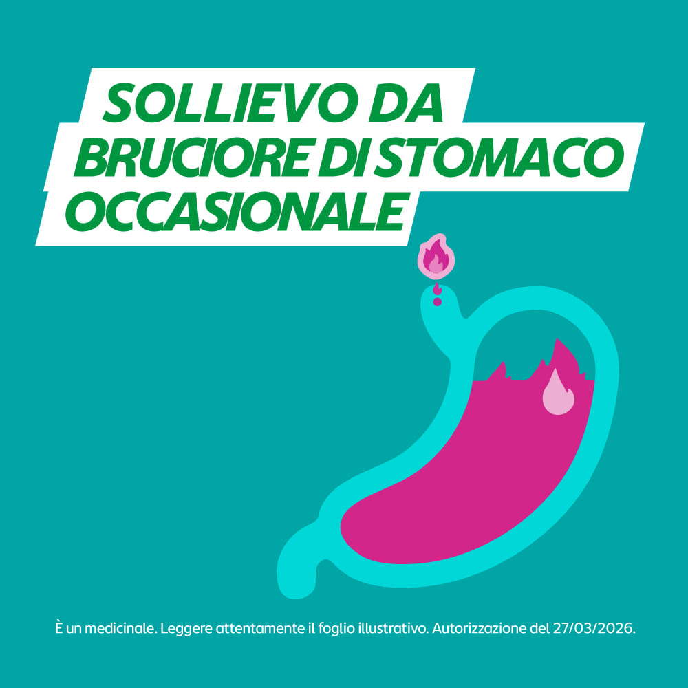 GAVISCON 24 CPR MENTA 250MG + 133,5MG contro sintomi del reflusso gastroesofageo, bruciore e acidità di stomaco