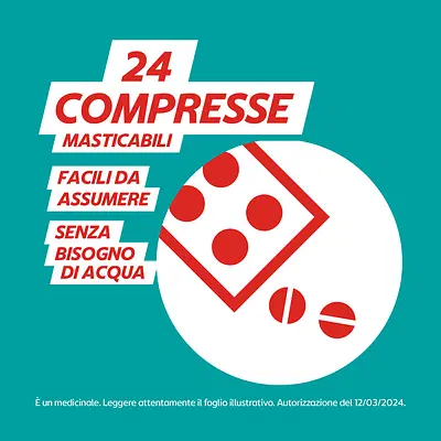 GAVISCON 24 compresse masticabili 250 mg + 133,5 mg fragola GAVISCON 24 compresse masticabili 250 mg + 133,5 mg fragola