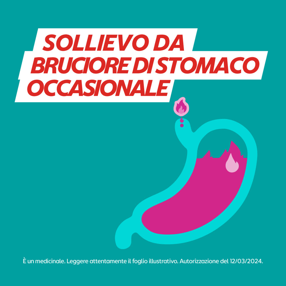 GAVISCON 24 CPR FRAGOLA 250MG + 133,5MG contro sintomi del reflusso gastroesofageo, bruciore e acidità di stomaco
