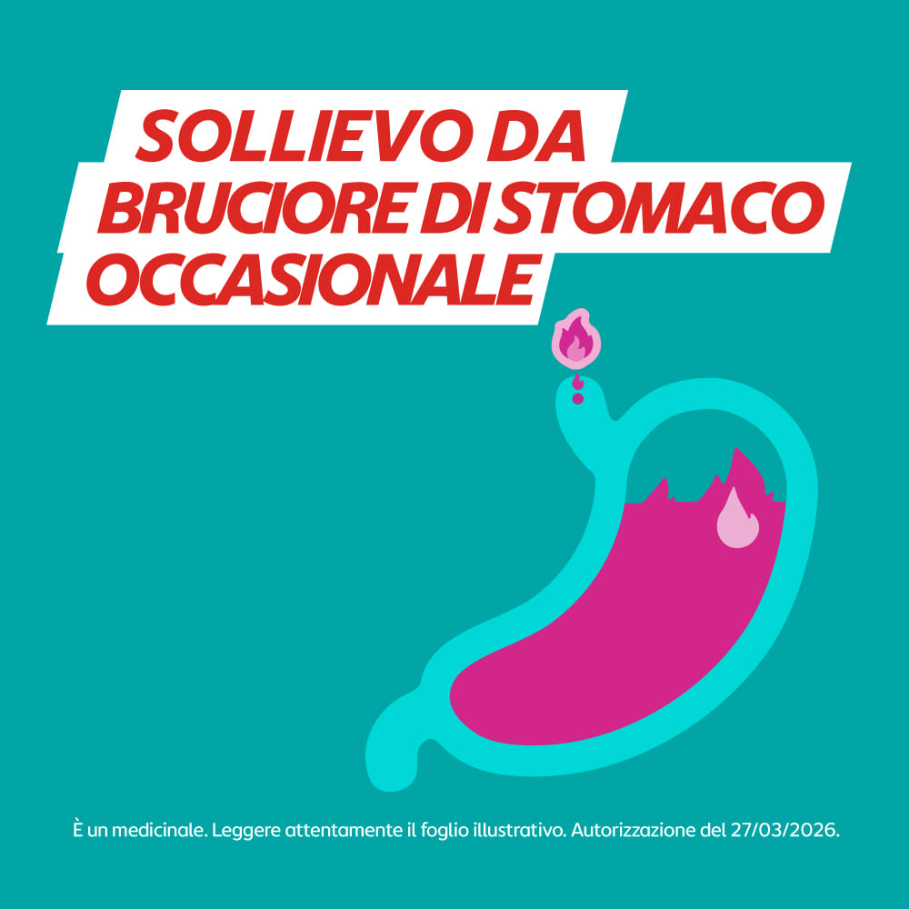 GAVISCON 24 CPR FRAGOLA 250MG + 133,5MG contro sintomi del reflusso gastroesofageo, bruciore e acidità di stomaco