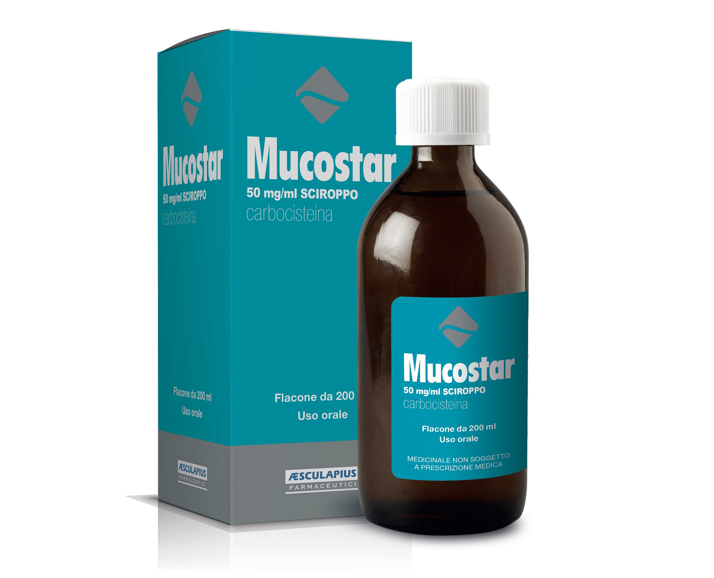 Mucostar Sciroppo 200 Ml 50 Mg/Ml