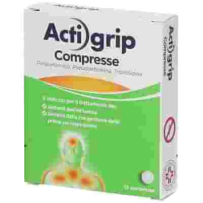 ACTIGRIP 12 compresse 60 mg + 2,5 mg + 500 mg
