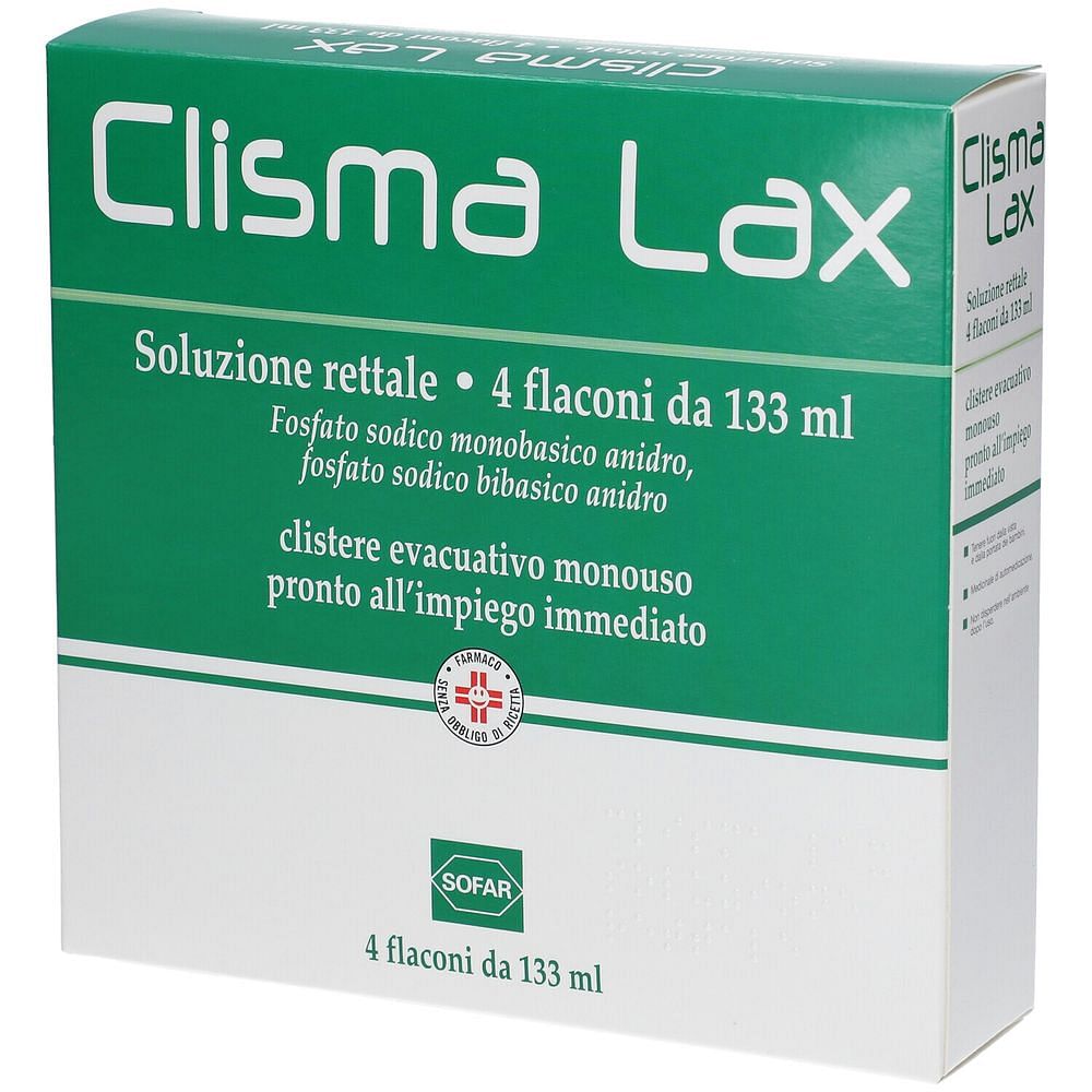 Clismalax 4 Flaconi 133 Ml Soluzione Rettale