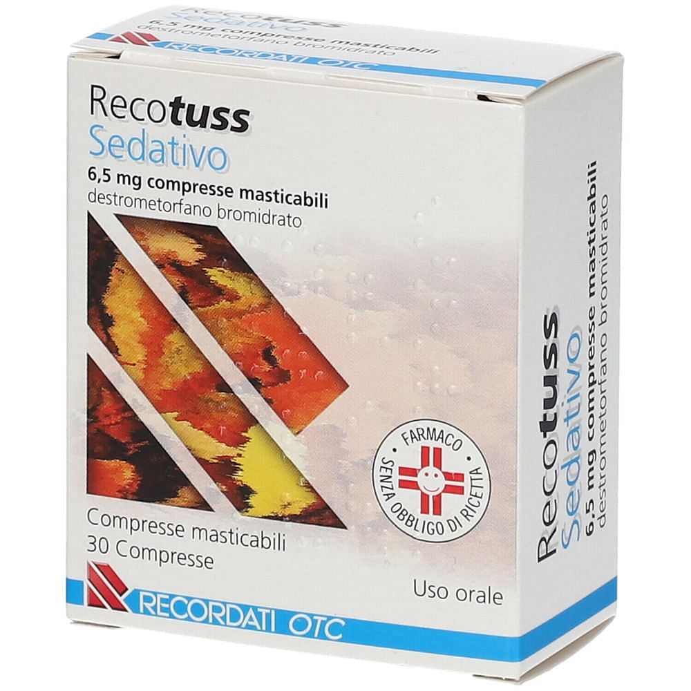 Recotuss Sedativo 30 Compresse Masticabili 6,5 Mg