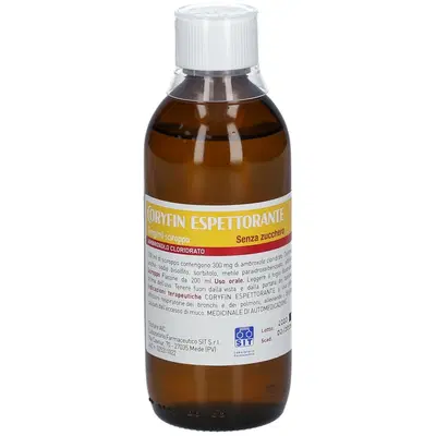 CORYFIN ESPETTORANTE sciroppo 200 ml 3 mg/ml CORYFIN ESPETTORANTE sciroppo 200 ml 3 mg/ml