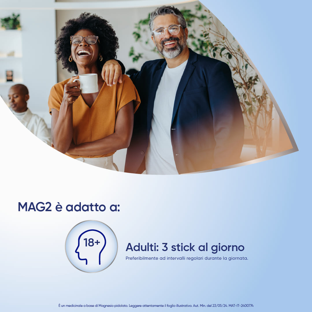 Mag2 magnesio pidolato contro stanchezza, debolezza muscolare 20 bst