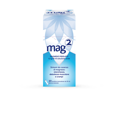 Mag2 magnesio pidolato contro stanchezza, debolezza muscolare 20 bst
