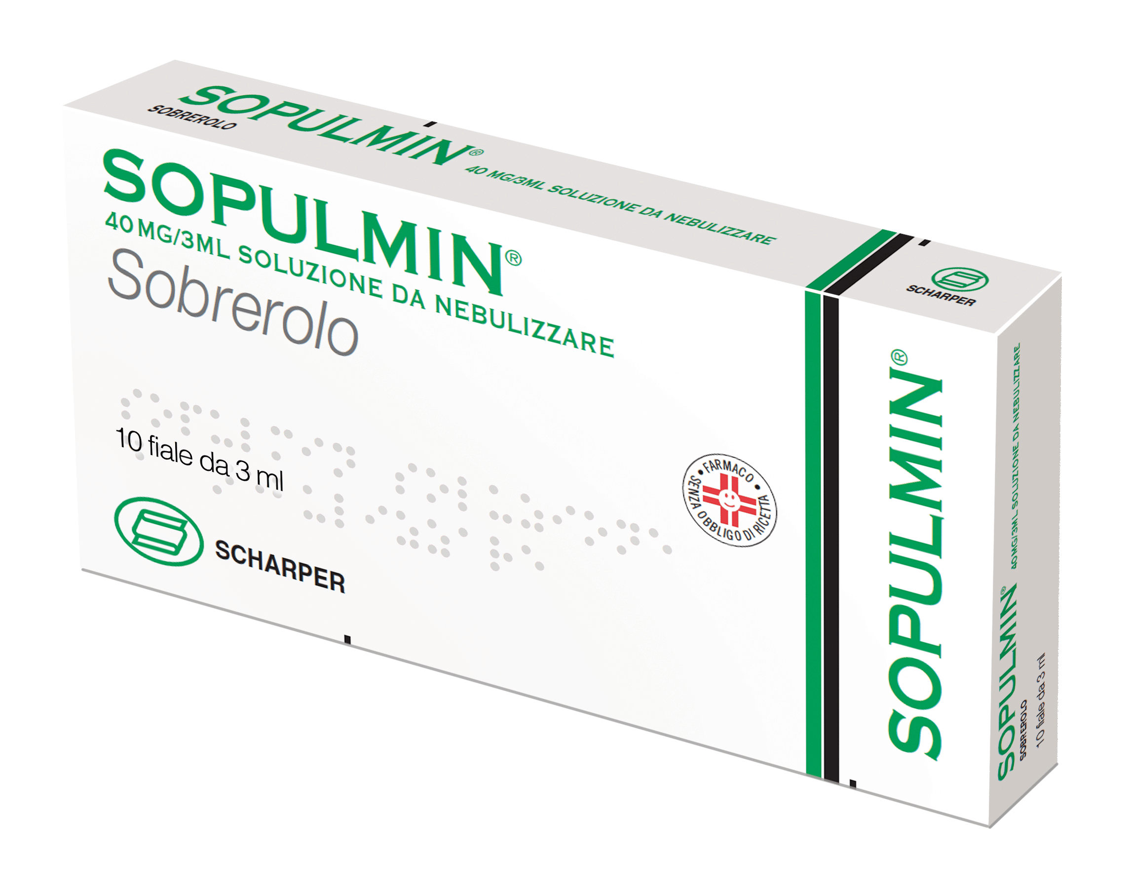 SOPULMIN soluzione nebulizzante 10 fiale 40 mg 3 ml