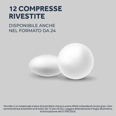 NUROFEN NUROFEN 12 compresse rivestite 200 mg NUROFEN NUROFEN 12 compresse rivestite 200 mg