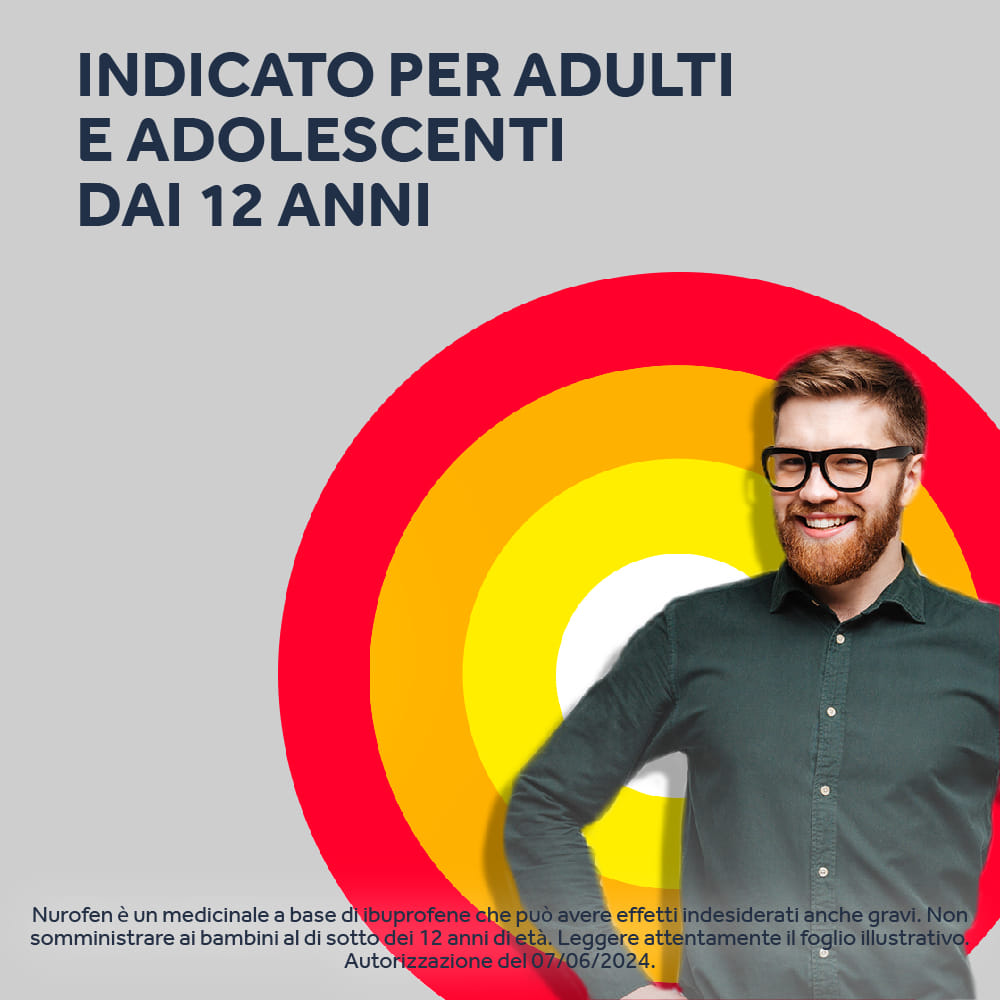 NUROFEN 200MG 24 CPR antinfiammatorio e antidolorifico contro febbre, mal di testa, mal di denti e dolori muscolari 