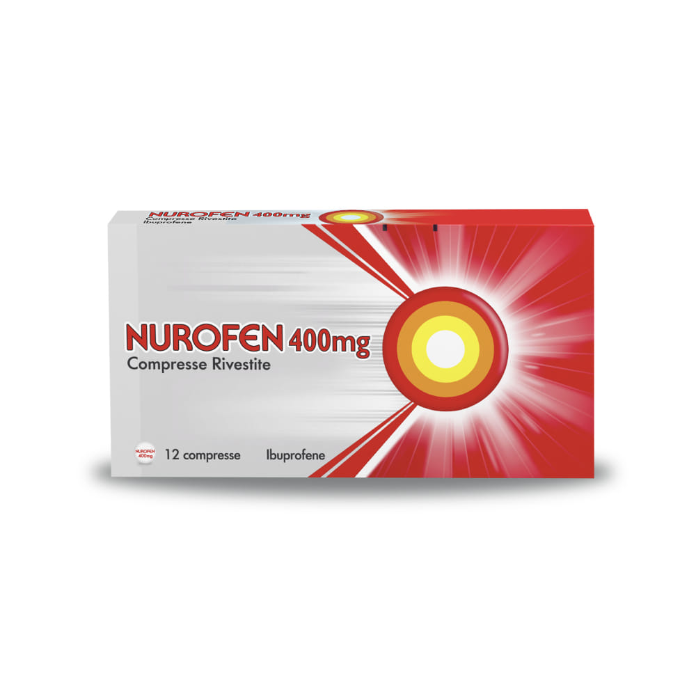 NUROFEN 400MG 12 CPR ibuprofene funzione antinfiammatoria e antidolorifica contro febbre, mal di testa, dolori muscolari e articolari 