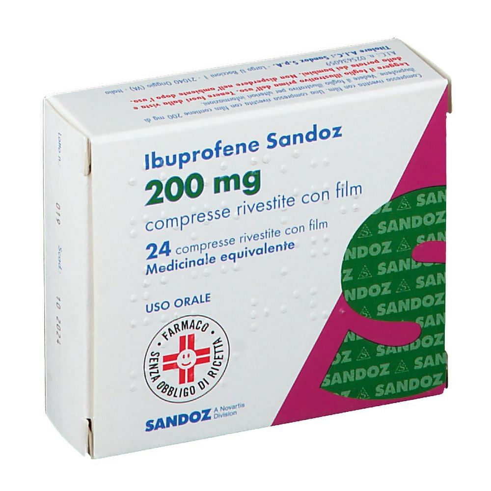 Ibuprofene (Sandoz) 24 Compresse Rivestite 200 Mg