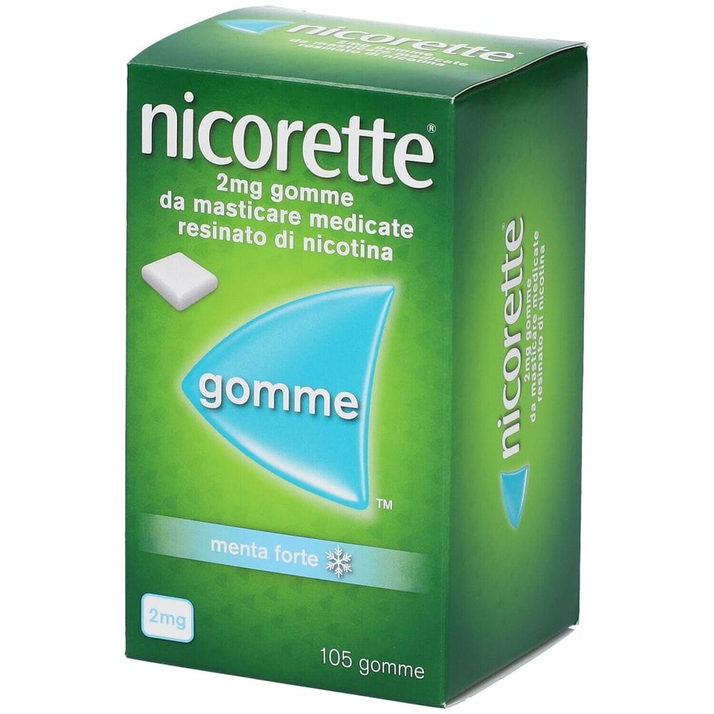 Nicorette 105 Gomme Masticabili 2 Mg Menta Forte