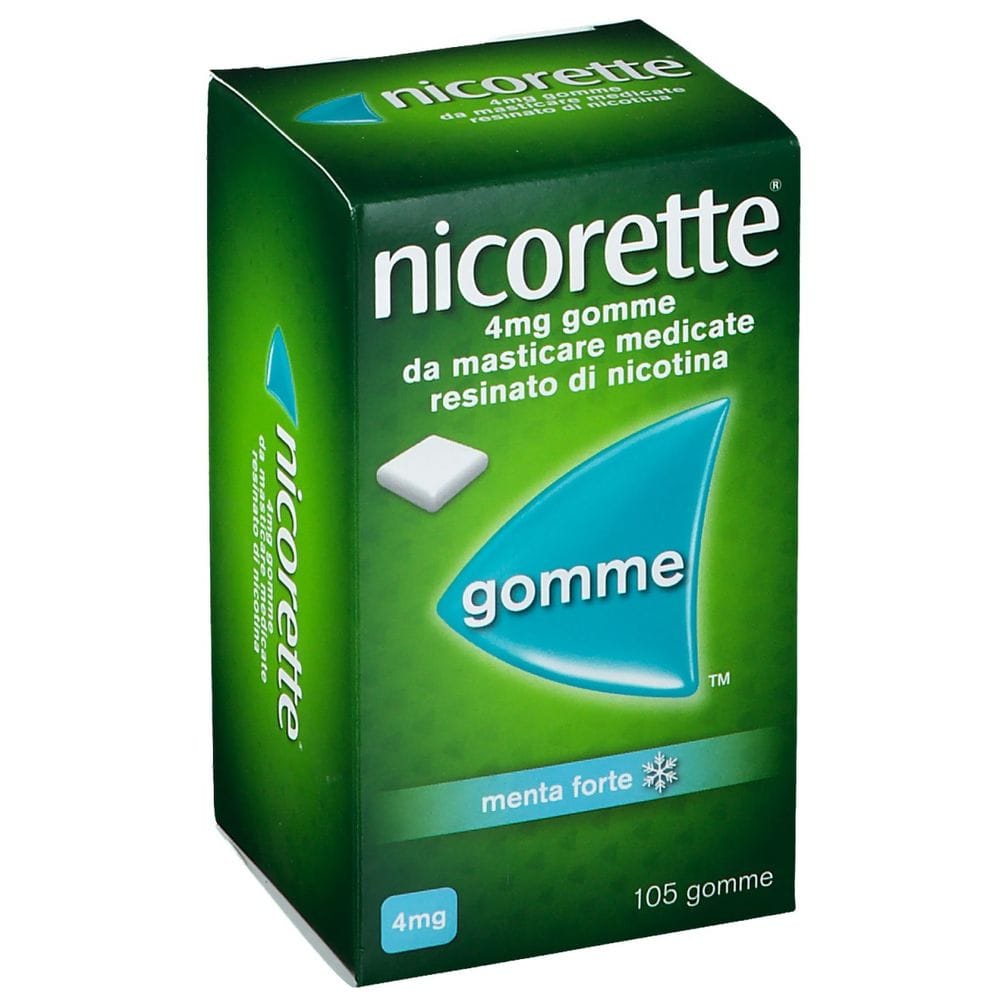 Nicorette Nicorette 105 Gomme Masticabili 4 Mg Menta Forte