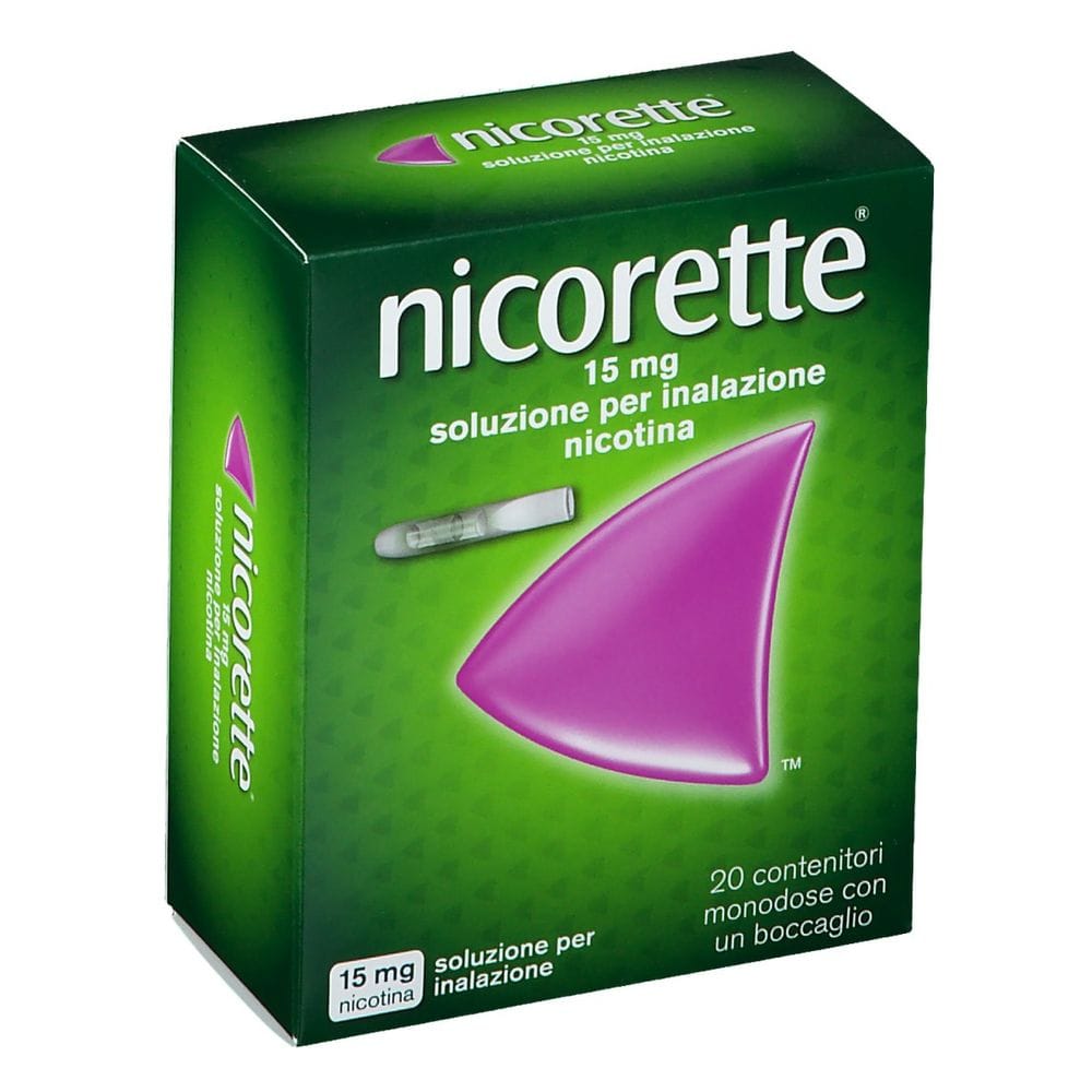 Nicorette Soluzione Inalatoria 20 Flaconcini Monodose 15 Mg
