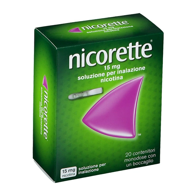 Nicorette Soluz Inal 20 Flaconcini Monod 15 Mg